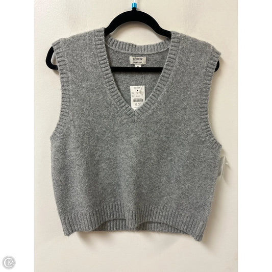 Vest Sweater By J. Crew In Grey, Size: M