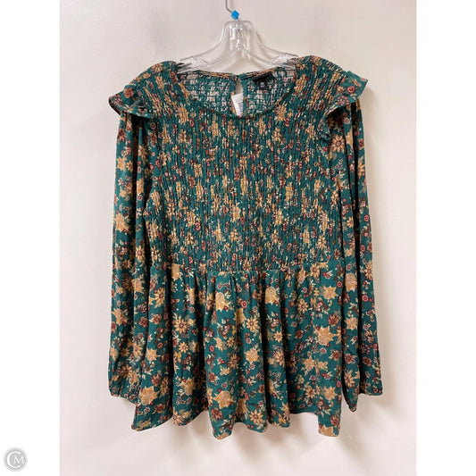 Top Long Sleeve By Torrid In Green, Size: M