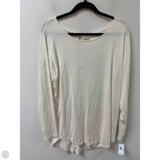 Sweater By Soft Surroundings In Cream, Size: L