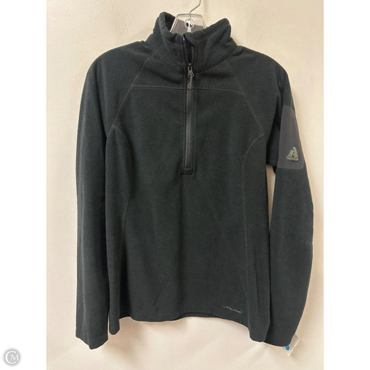 Jacket Fleece By Eddie Bauer In Black, Size: M