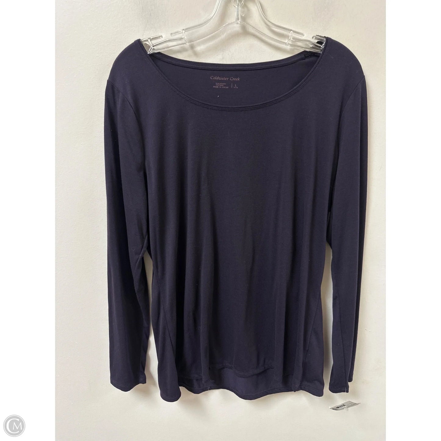 Top Long Sleeve By Coldwater Creek In Purple, Size: L