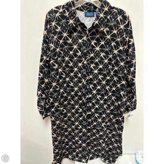 Dress Casual Short By Denim And Company In Black & Cream, Size: Sp