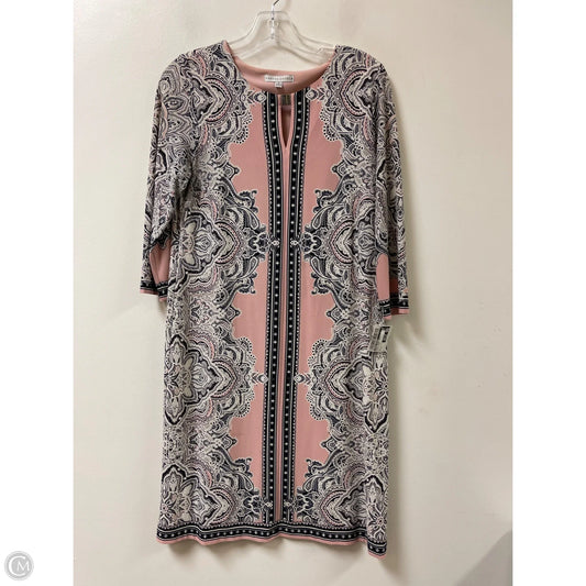 Dress Casual Short By Sandra Darren In Blue & Pink, Size: S