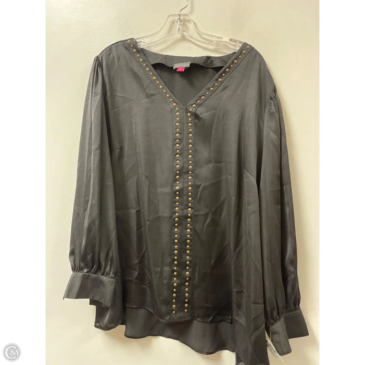 Top Long Sleeve By Vince Camuto In Black, Size: 2x