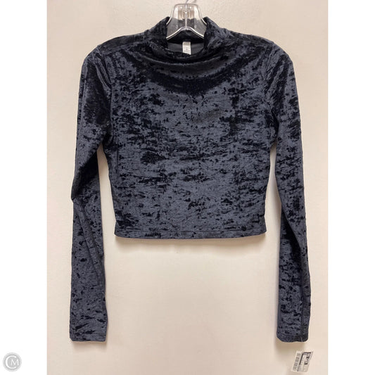 Athletic Top Long Sleeve Collar By Lululemon In Black, Size: 6