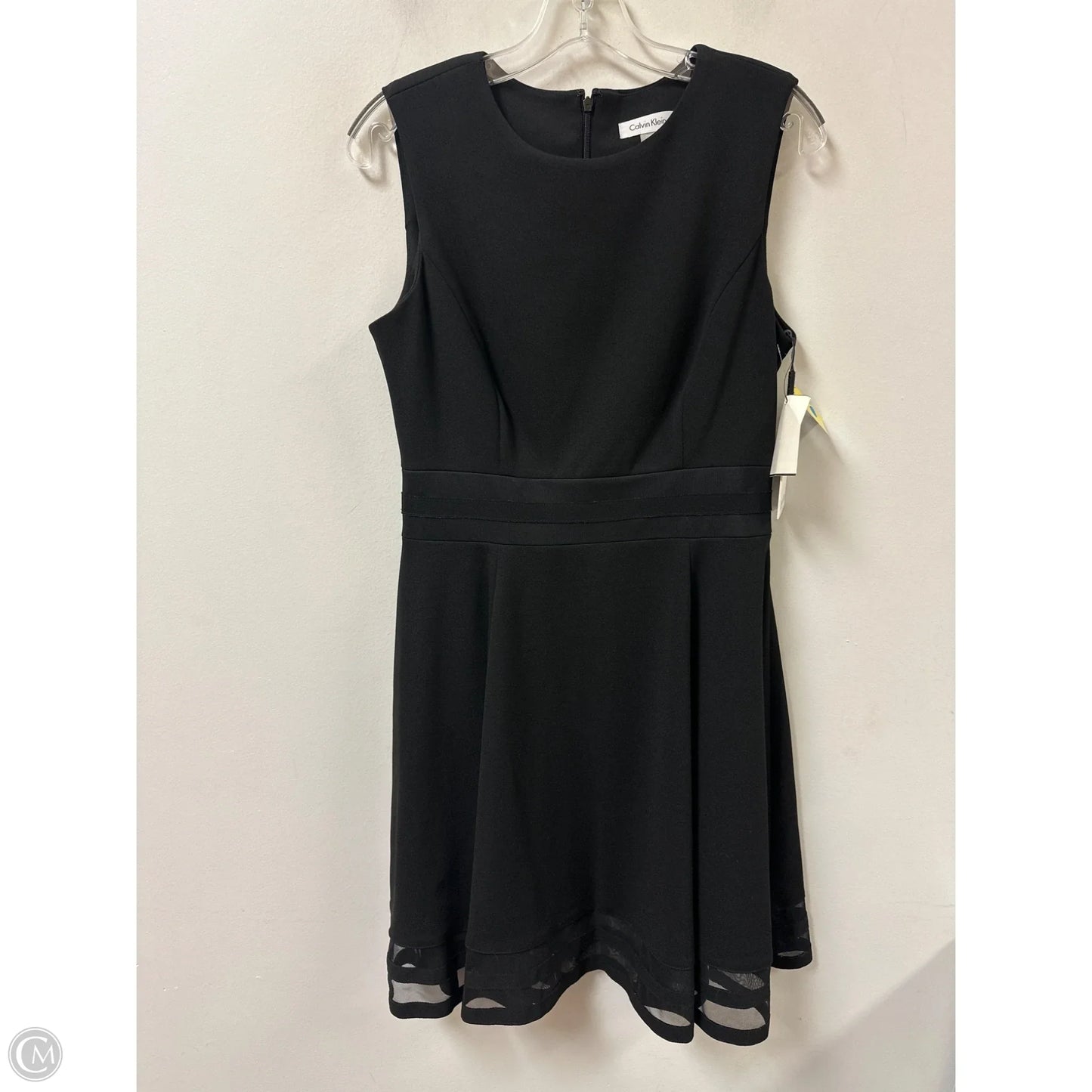Dress Casual Midi By Calvin Klein In Black, Size: M