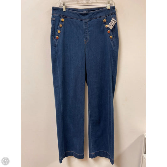 Jeans Wide Leg By Chicos In Blue Denim, Size: 10