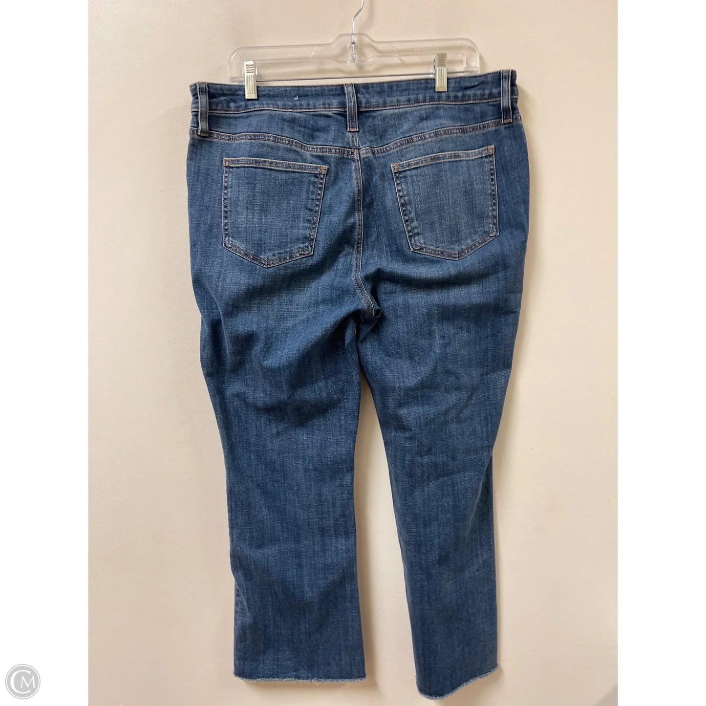 Jeans Flared By Chicos In Blue Denim, Size: 12