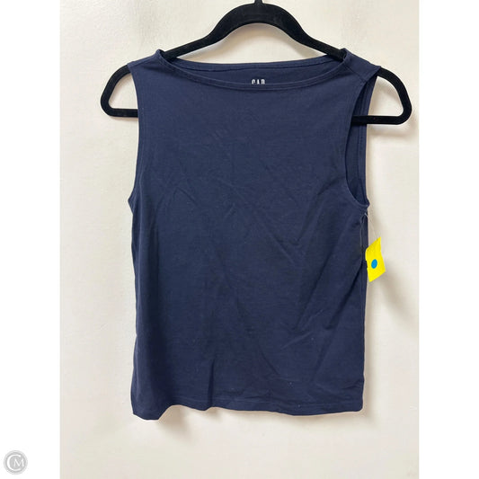 Top Sleeveless By Gap In Navy, Size: S