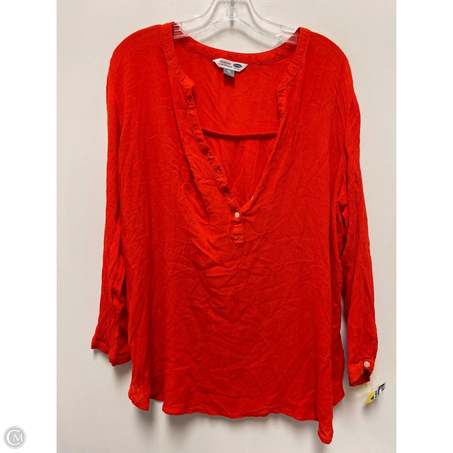 Tunic Long Sleeve By Old Navy In Orange, Size: Xl