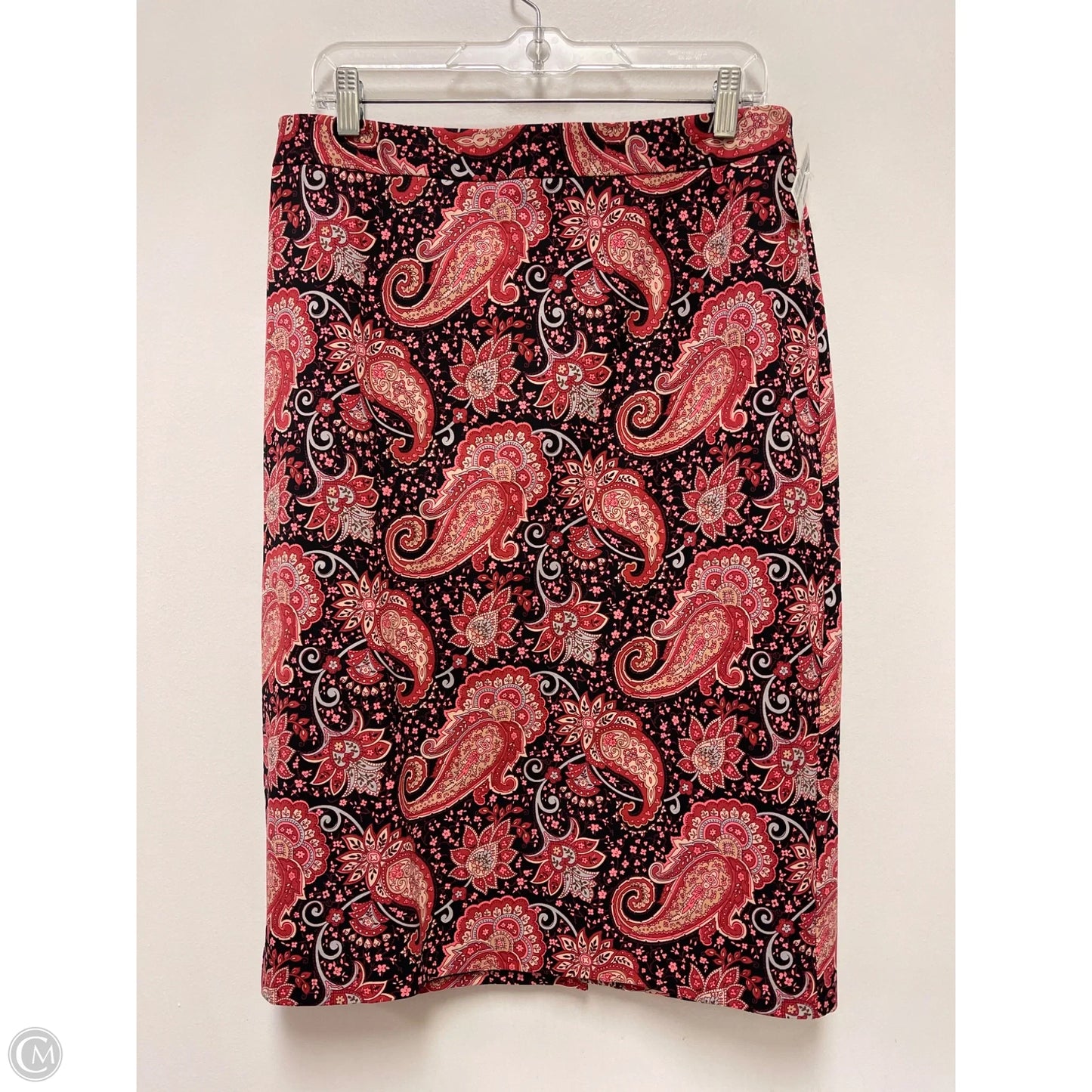 Skirt Midi By Talbots In Black & Red, Size: 12
