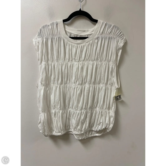 Top Sleeveless By Maeve In White, Size: M