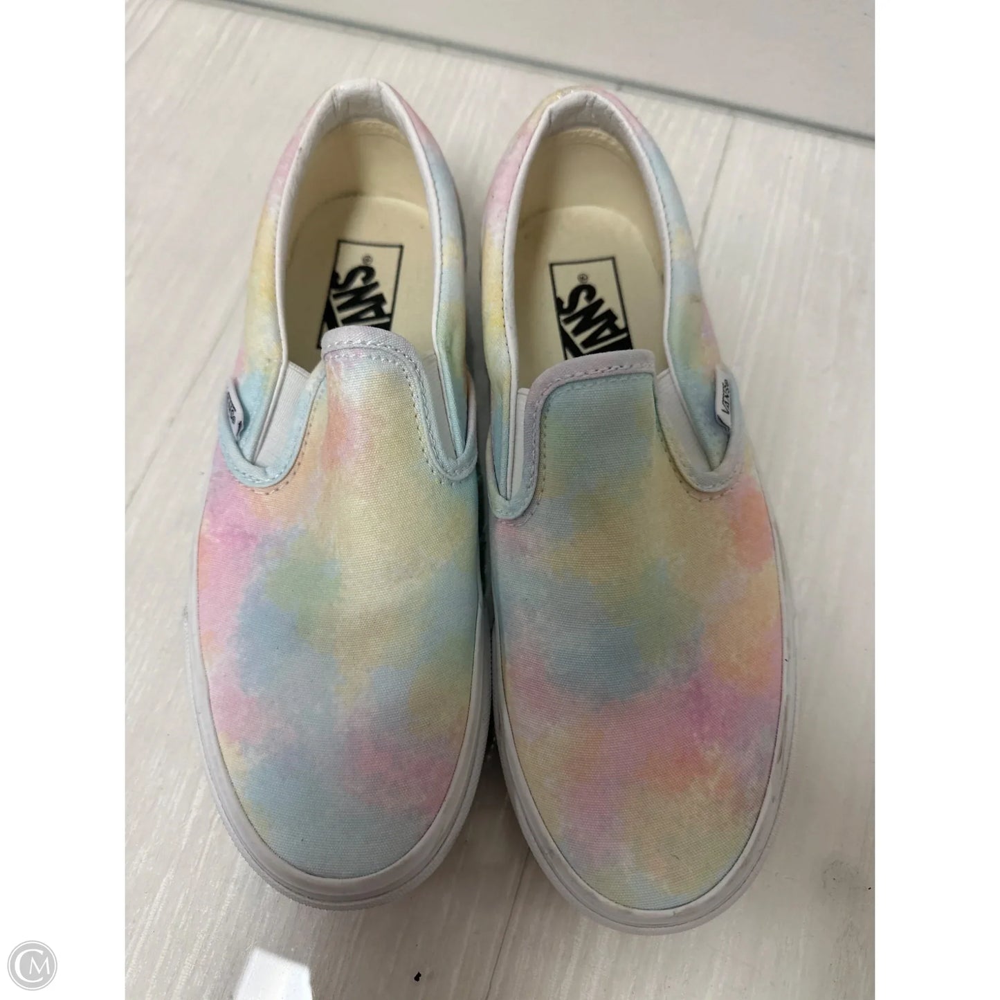 Shoes Flats By Vans In Tie Dye Print, Size: 6.5
