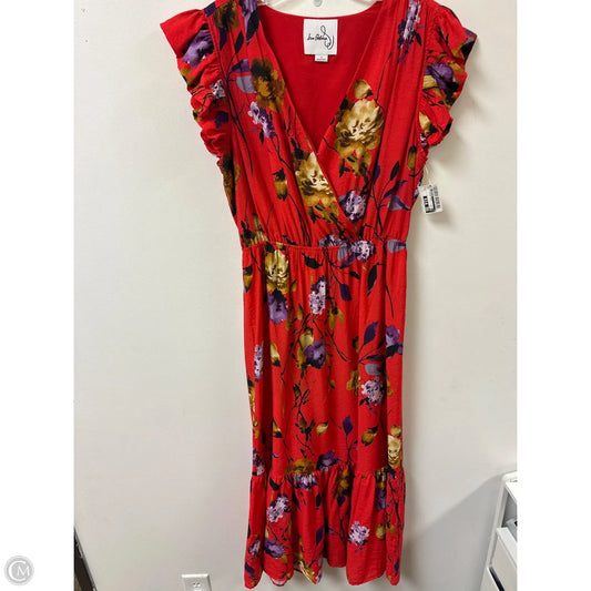 Dress Casual Midi By Sam Edelman In Red, Size: L