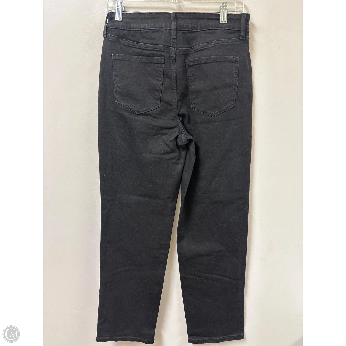 Jeans Straight By Nine West In Black Denim, Size: 8