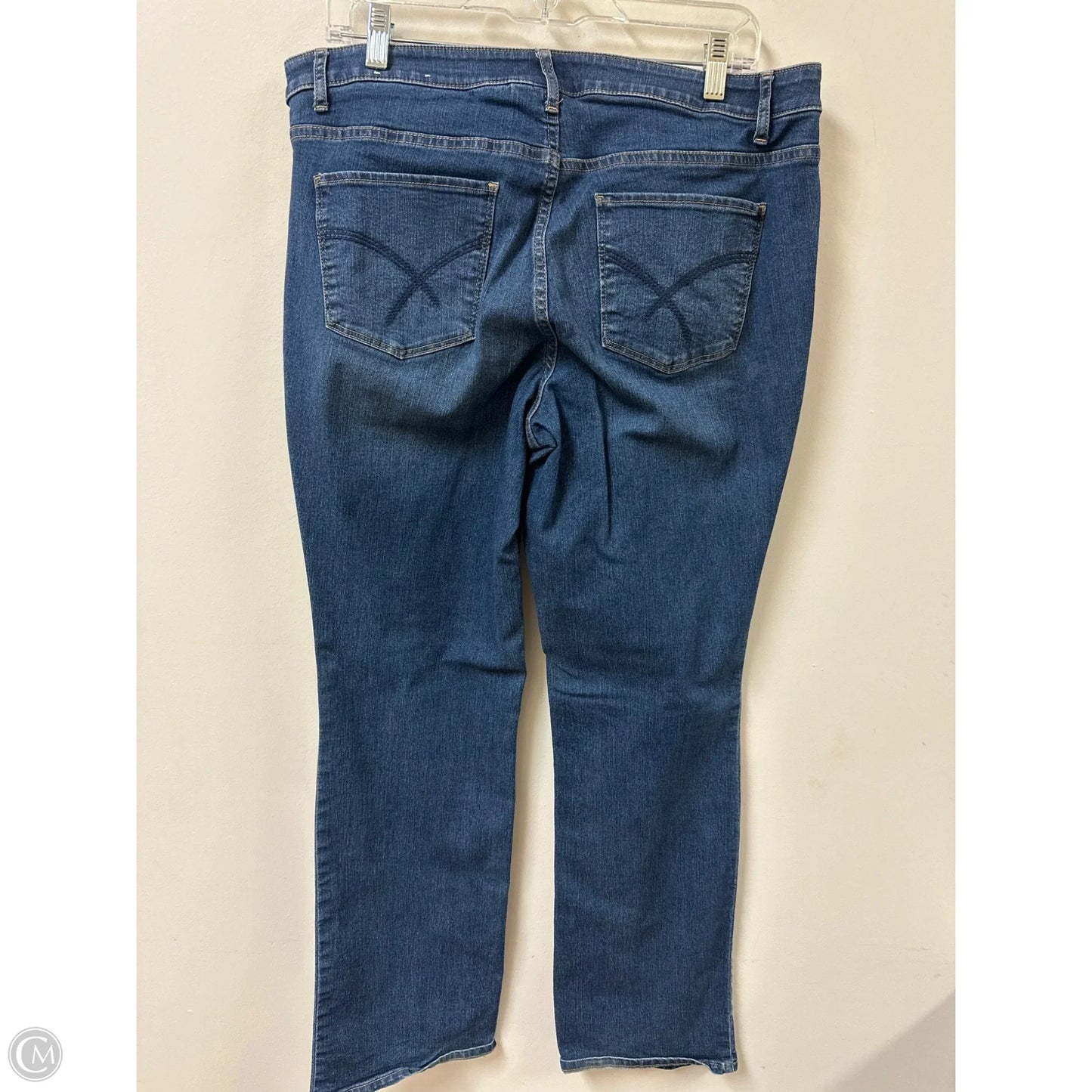 Jeans Skinny By Christopher And Banks In Blue Denim, Size: 12