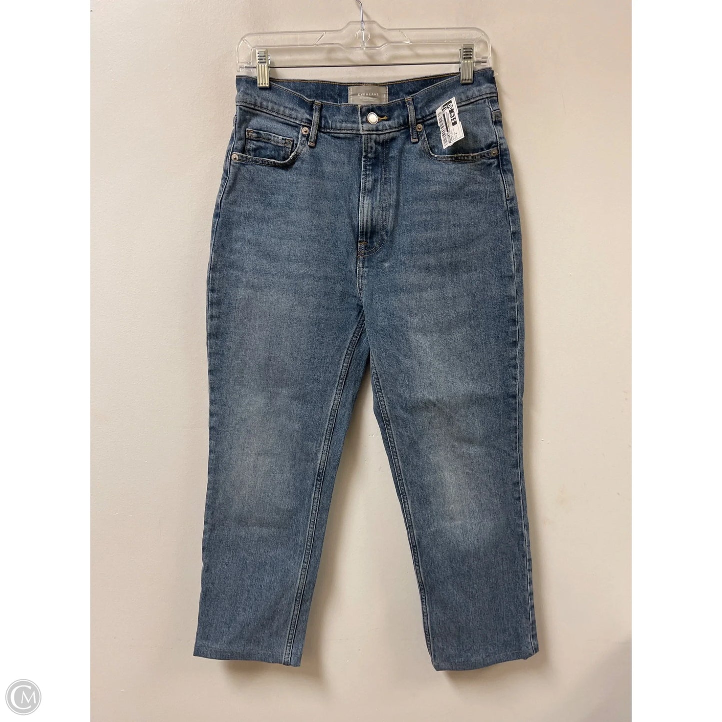 Jeans Straight By Everlane In Blue Denim, Size: 4
