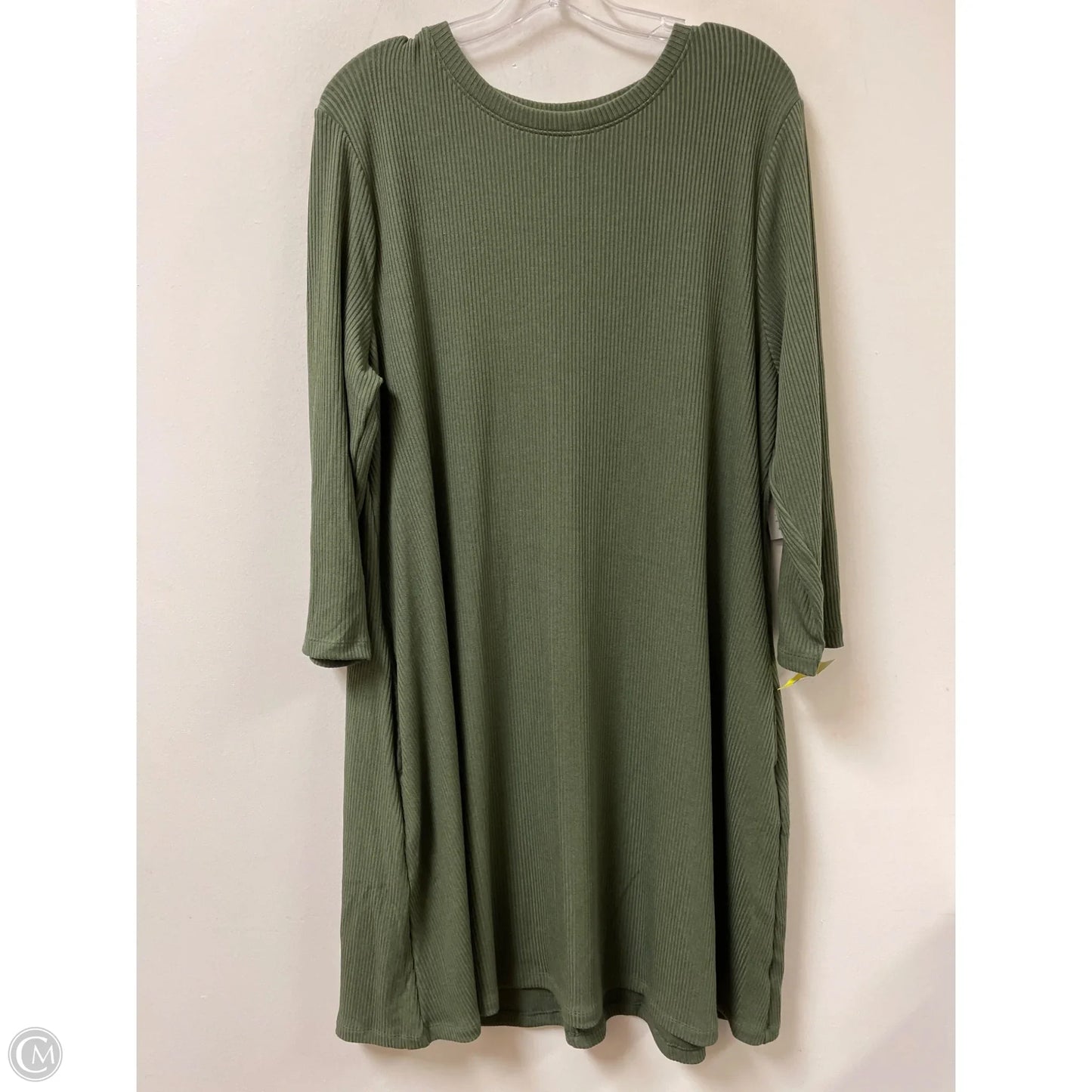 Dress Casual Short By Time And Tru In Green, Size: 1x