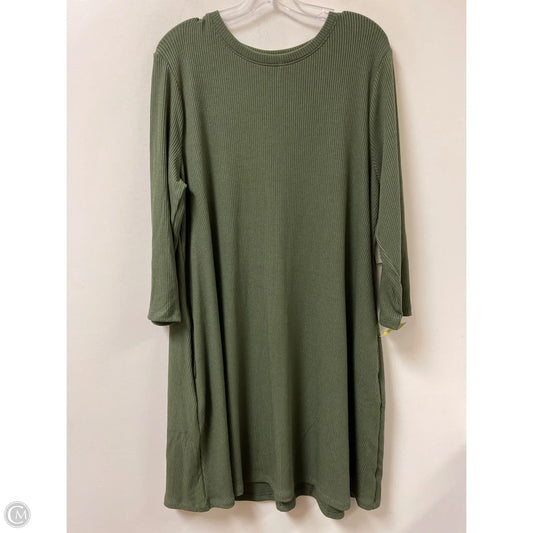 Dress Casual Short By Time And Tru In Green, Size: 1x