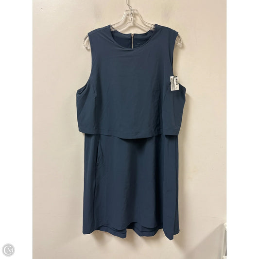 Athletic Dress By Nike In Blue, Size: Xl