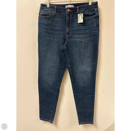 Jeans Skinny By Nine West In Blue Denim, Size: 10
