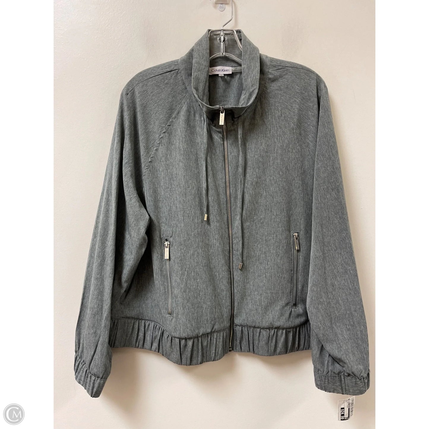 Jacket Other By Calvin Klein In Grey, Size: L