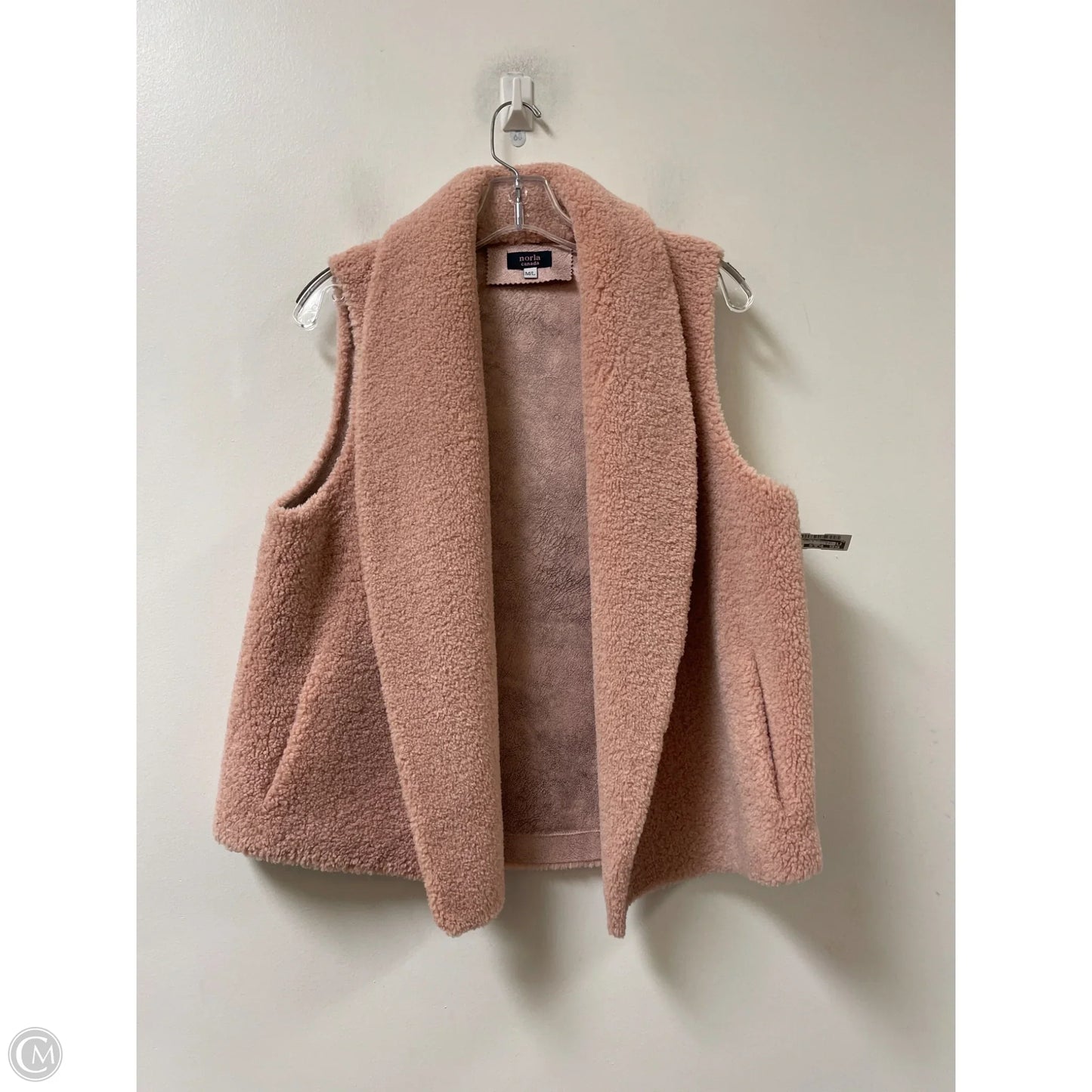 Vest Faux Fur & Sherpa By Clothes Mentor In Pink, Size: M