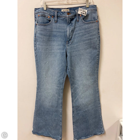 Jeans Flared By Madewell In Blue Denim, Size: 12