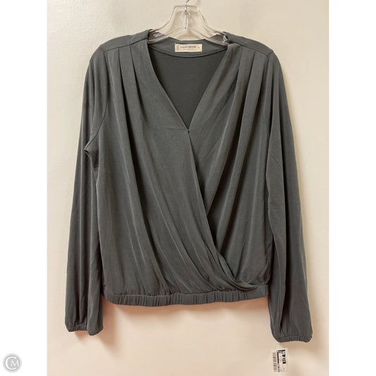 Top Long Sleeve By Lucky Brand In Grey, Size: M