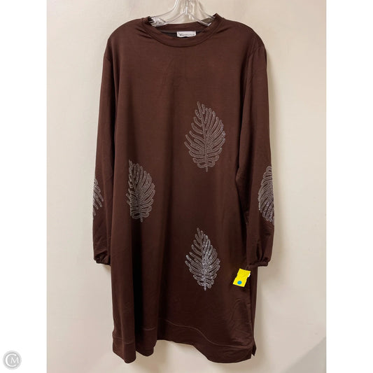 Dress Casual Short By Clothes Mentor In Brown, Size: Xl