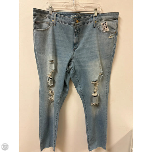 Jeans Skinny By Universal Thread In Blue Denim, Size: 24
