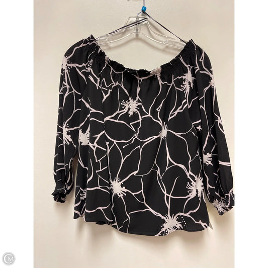 Top Long Sleeve By Banana Republic In Black, Size: Sp