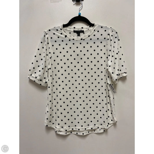 Top Short Sleeve By Banana Republic In Polkadot Pattern, Size: Sp