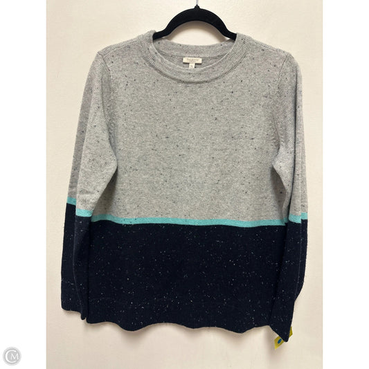 Sweater By Talbots In Blue & Grey, Size: Mp