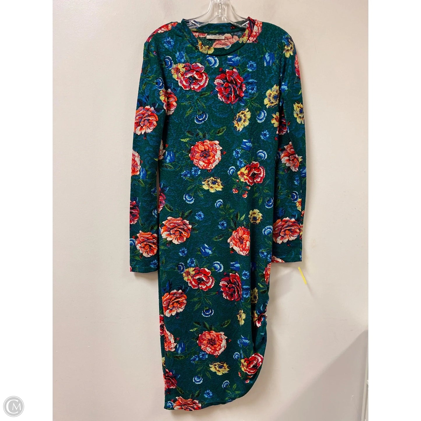 Dress Casual Maxi By Zara In Floral Print, Size: L