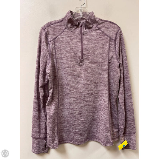Athletic Top Long Sleeve Collar By Danskin Now In Purple, Size: M