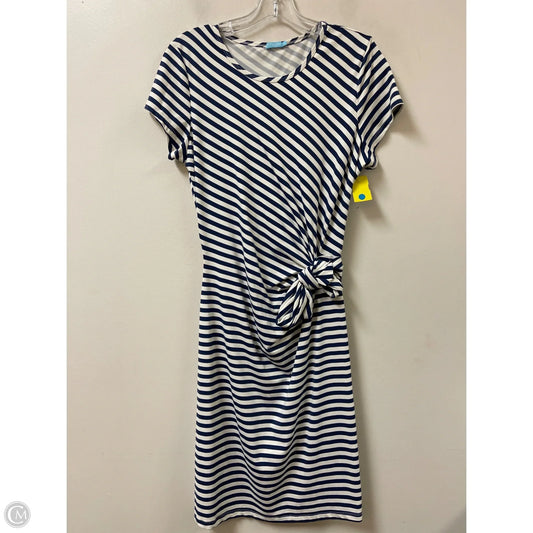 Dress Casual Midi By J Mclaughlin In Blue & White, Size: L