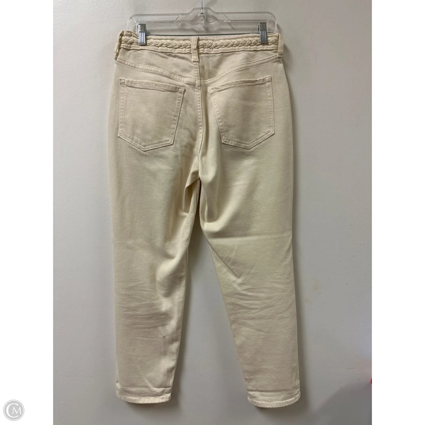 Jeans Straight By Old Navy In Cream Denim, Size: 6