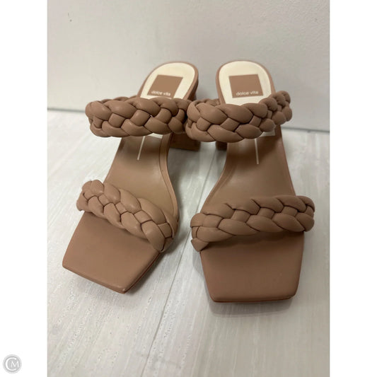 Sandals Heels Block By Dolce Vita In Brown, Size: 7.5
