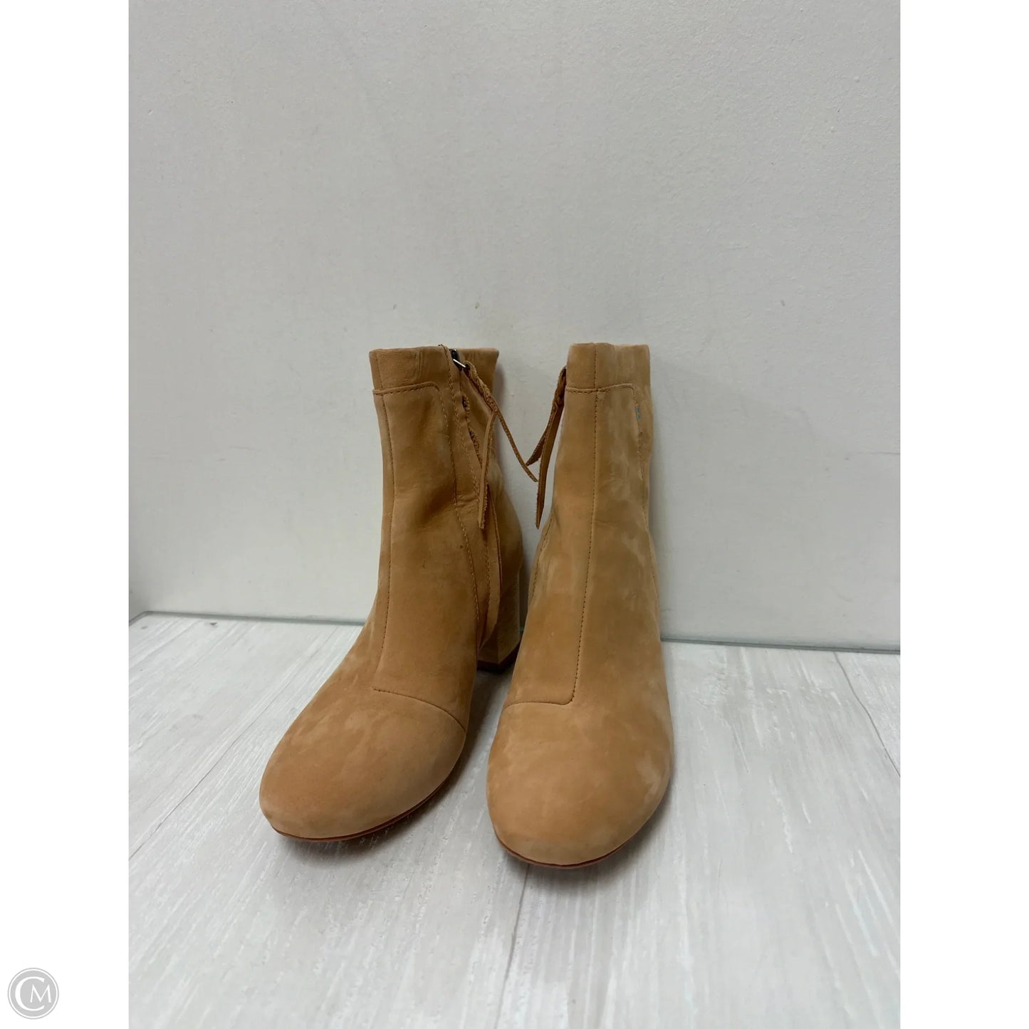 Boots Ankle Heels By Toms In Brown, Size: 8