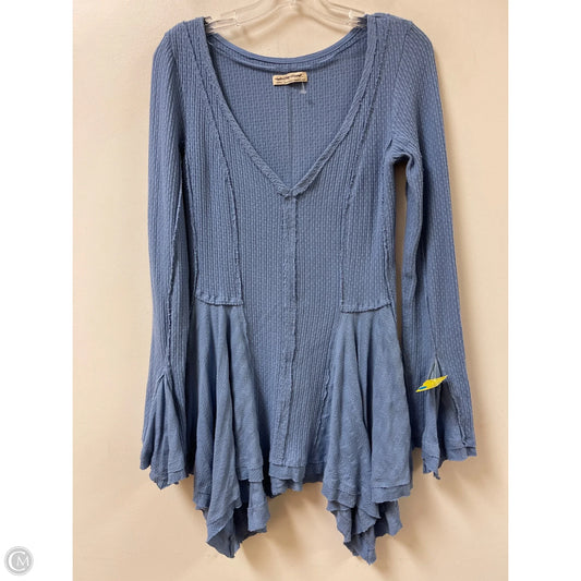 Tunic Long Sleeve By We The Free In Blue, Size: M