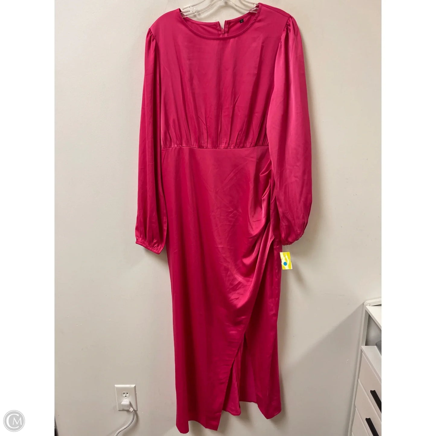 Dress Casual Midi By Clothes Mentor In Pink, Size: L
