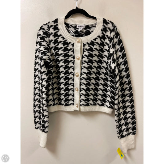 Sweater Cardigan By William Rast In Black & White, Size: S
