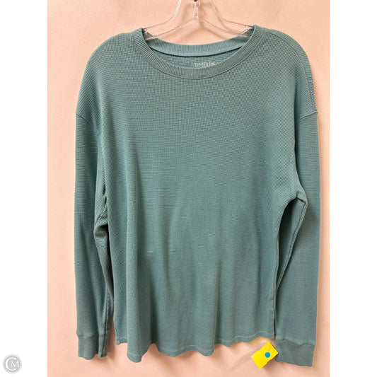 Top Long Sleeve By Time And Tru In Blue, Size: Xl