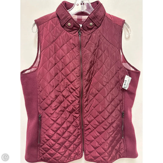 Vest Puffer & Quilted By Market & Spruce In Red, Size: Xl