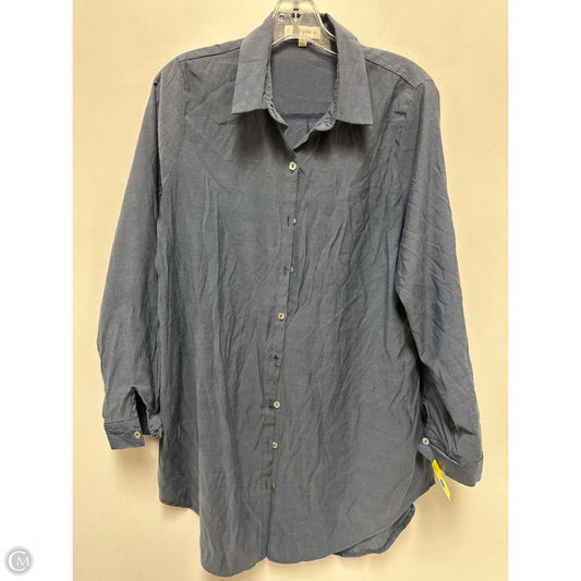 Blouse Long Sleeve By Umgee In Blue, Size: Xl