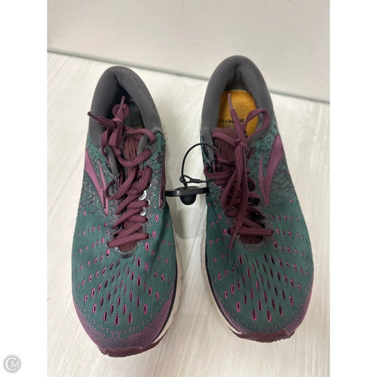 Shoes Athletic By Brooks In Green & Grey, Size: 9