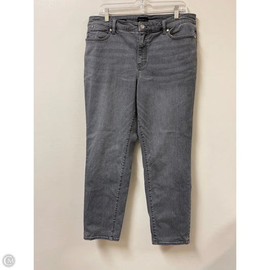 Jeans Skinny By Talbots In Grey Denim, Size: 14