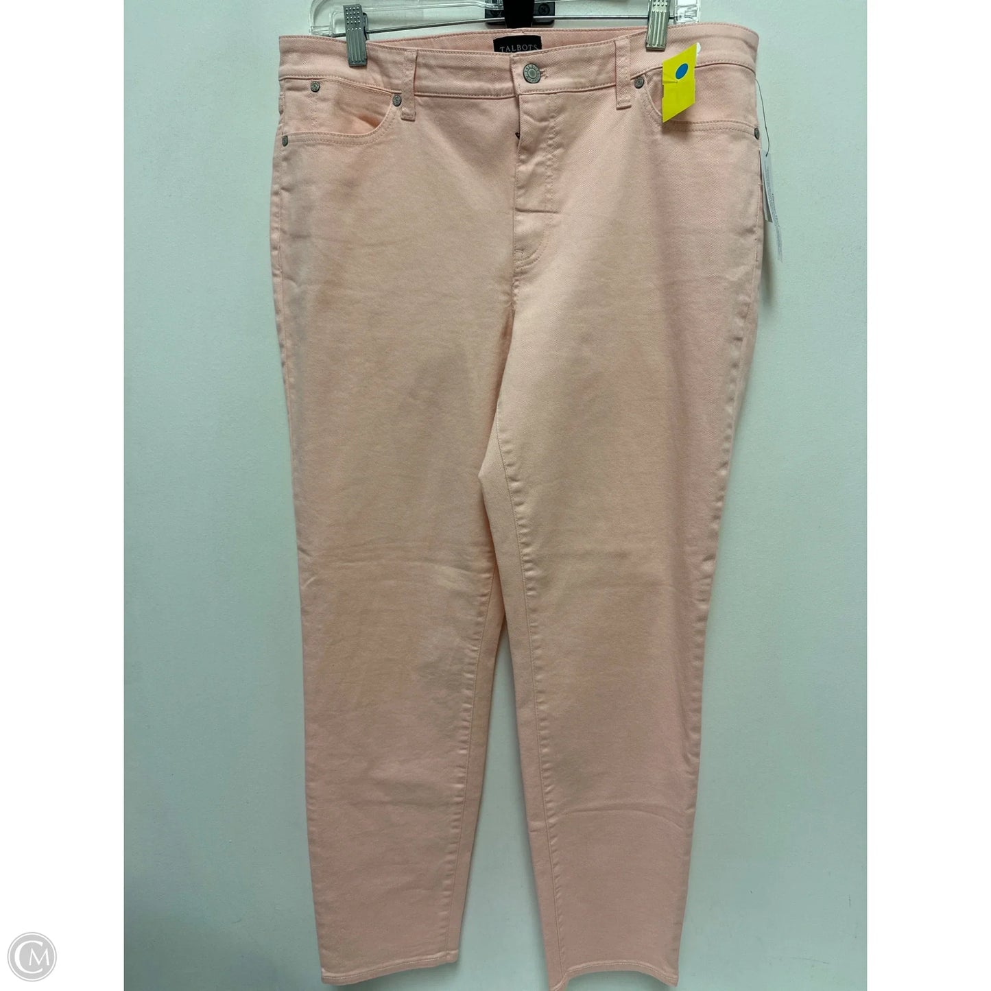 Jeans Skinny By Talbots In Pink Denim, Size: 14