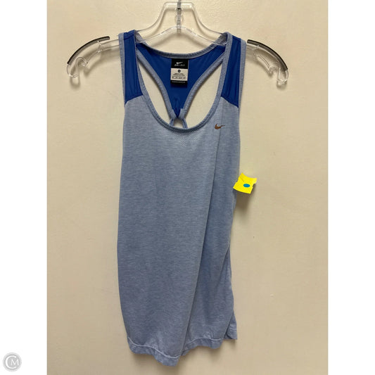Athletic Tank Top By Nike In Blue, Size: Xs